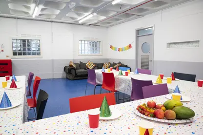 Marquess Room set up for a party